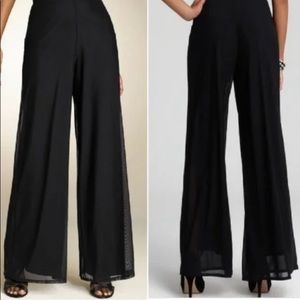 Tadashi Shoji Sheer Wide Leg Pants